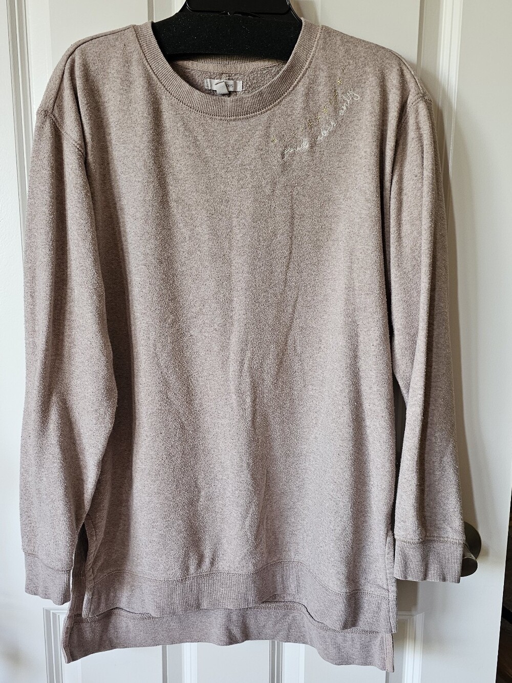 Maurices Light Taupe Pullover Sweatshirt